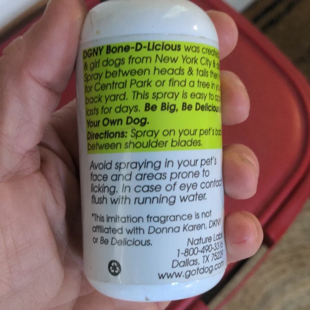 DGNY Dogs Of New York Pet Fragrance Spray Bottle Approx 3/4 of Product Remaining
